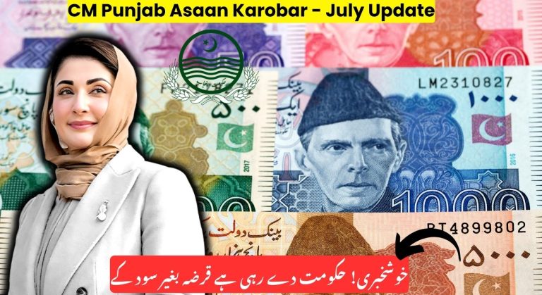 CM Punjab Asaan Karobar Scheme 2025 – July Update on Loans and Application