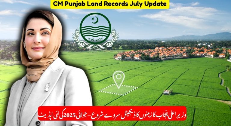 CM Punjab Launches Land Records Digitization Survey – July 2025 Update